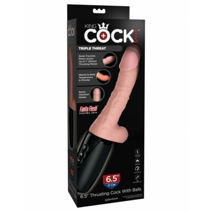 Ρεαλιστικός φαλλός Pipedream King Cock Plus ABS TPE Ø 3,6 cm