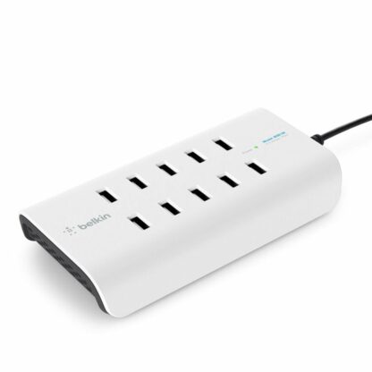 Belkin RockStar B2B139vf USB charging station Mains socket Max. output current 24000 mA 10 x USB - Hub B2B139VF Λευκό