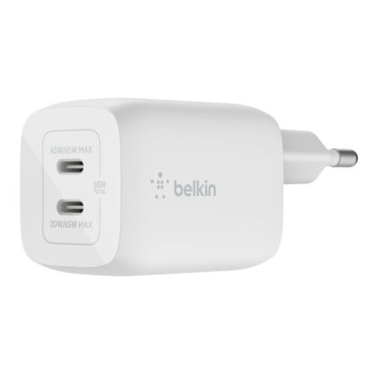 Φορτιστής Τοίχου Belkin WCH013VFWH Λευκό 65 W