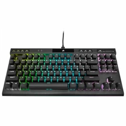 Πληκτρολόγιο Bluetooth με Bάση για Tablet Corsair K70 RGB TKL Μαύρο γαλλικά AZERTY