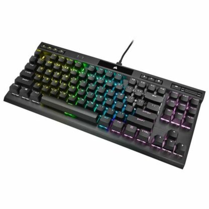 Πληκτρολόγιο Bluetooth με Bάση για Tablet Corsair K70 RGB TKL Μαύρο γαλλικά AZERTY