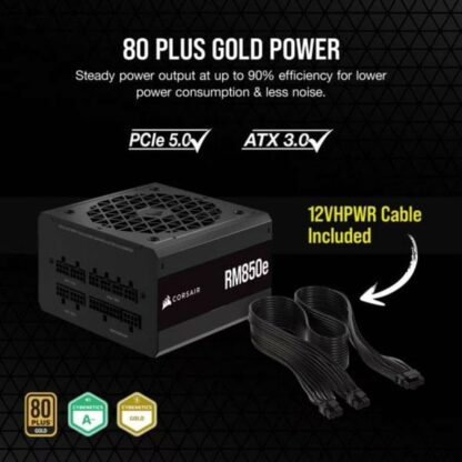 Τροφοδοσία Ρεύματος Corsair RM850e Ενότητες 850 W 150 W 80 Plus Gold