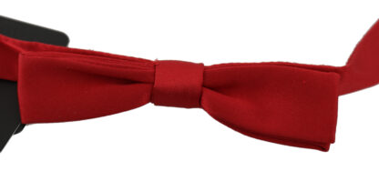 Dolce & Gabbana - Elegant Red Silk Bow Tie