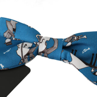 Dolce & Gabbana - Elegant Black Polka Dot Silk Bow Tie