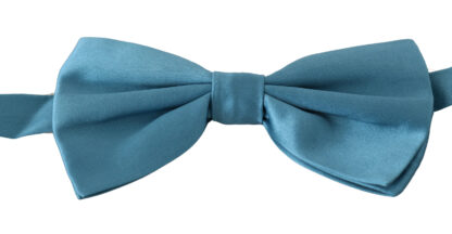 Dolce & Gabbana - Elegant Silk Light Blue Bow Tie