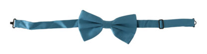 Dolce & Gabbana - Elegant Silk Light Blue Bow Tie