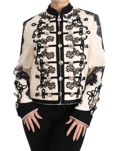 Dolce & Gabbana - Elegant Off-White Baroque Jacket