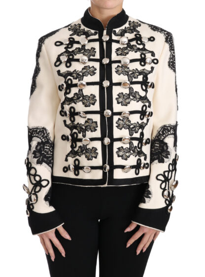 Dolce & Gabbana - Elegant Off-White Baroque Jacket