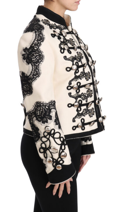 Dolce & Gabbana - Elegant Off-White Baroque Jacket