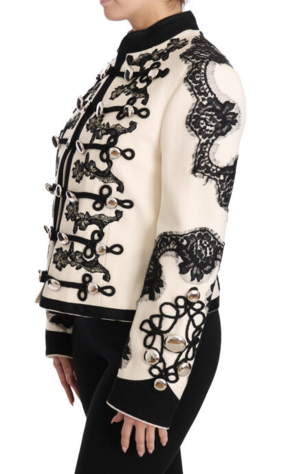 Dolce & Gabbana - Elegant Off-White Baroque Jacket