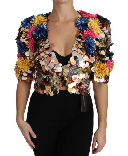 Dolce & Gabbana - Enchanted Sicily Crystal-Embellished Short Jacket