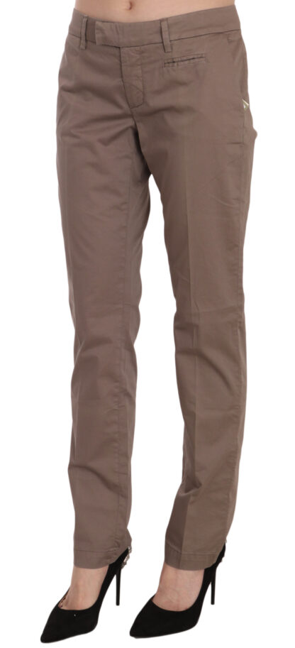 Dondup - Chic Brown Straight Cut Trousers