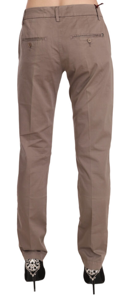 Dondup - Chic Brown Straight Cut Trousers