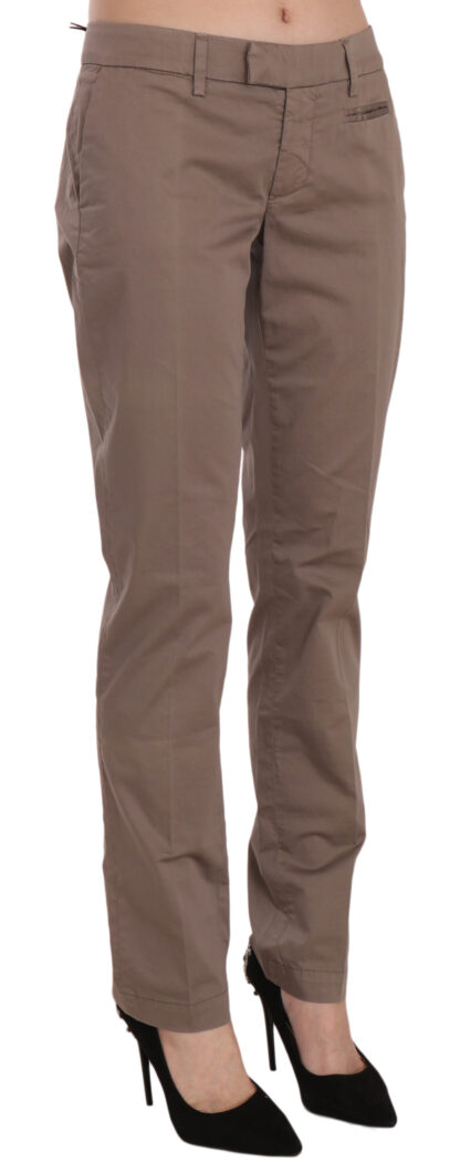 Dondup - Chic Brown Straight Cut Trousers