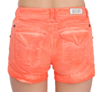 PLEIN SUD - Chic Orange Mid Waist Mini Shorts