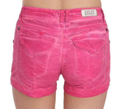 PLEIN SUD - Chic Pink Mid Waist Mini Shorts