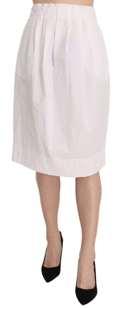 L'Autre Chose - Elegant White Pencil Skirt