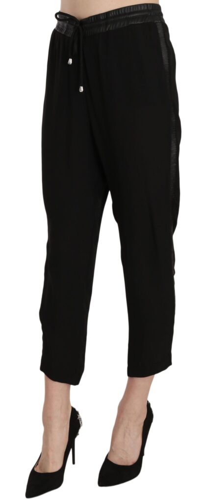 Guess - Chic High Waist Cropped Pants in Elegant Black