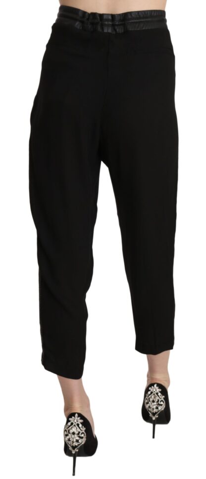 Guess - Chic High Waist Cropped Pants in Elegant Black