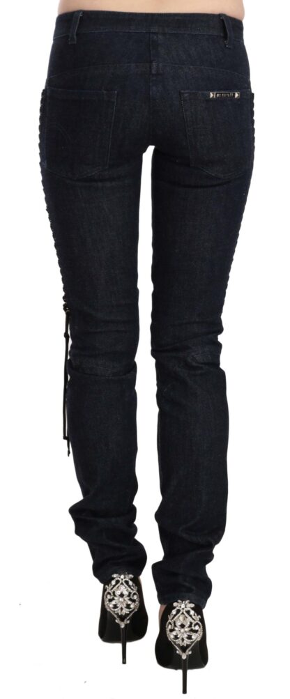 Just Cavalli - Elegant Low Waist Skinny Trousers