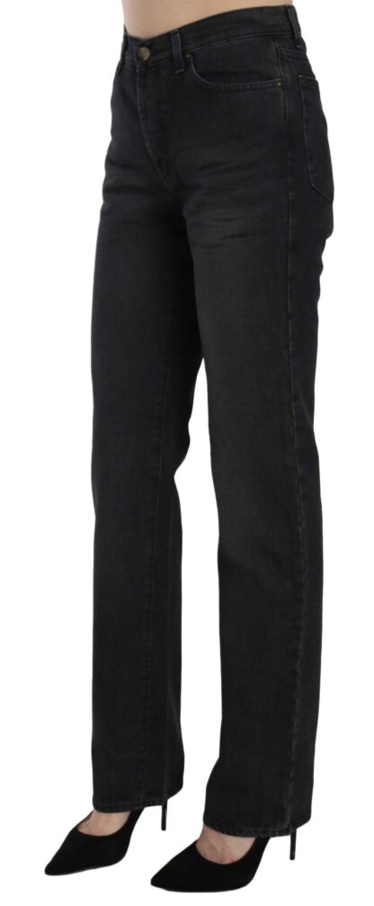 Just Cavalli - Elevate Your Style: Chic Black High Waist Denim