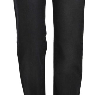 Just Cavalli - Elegant Low Waist Skinny Black Pants