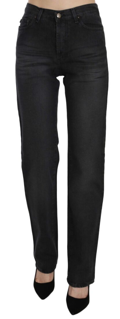 Just Cavalli - Elevate Your Style: Chic Black High Waist Denim