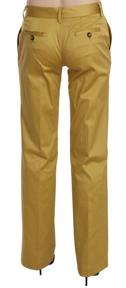 Just Cavalli - Mustard Mid Waist Tailored Cotton Pants