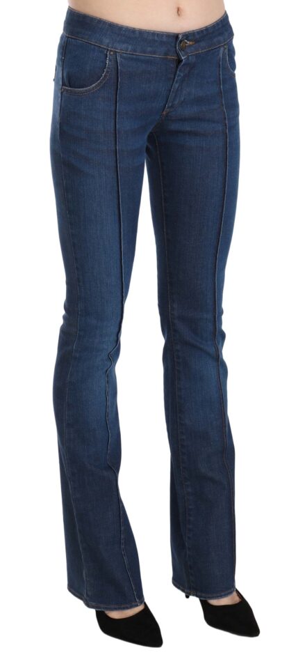 Just Cavalli - Chic Blue Washed Boot Cut Denim Pants