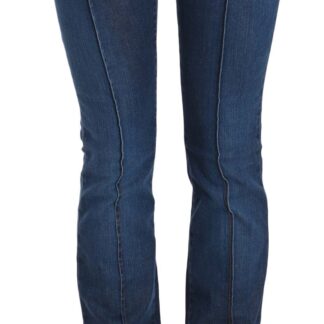 Just Cavalli - Chic Blue Washed Slim Fit Denim Jeans