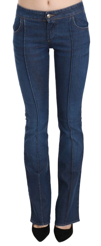 Just Cavalli - Chic Blue Washed Boot Cut Denim Pants