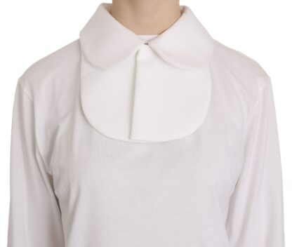 Dolce & Gabbana - Elegant White Cotton Polo Top