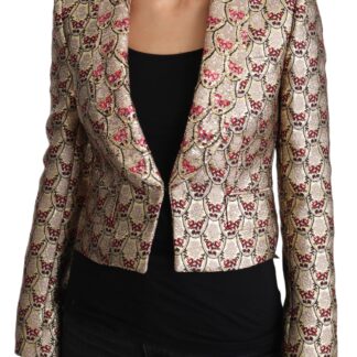 Dolce & Gabbana - Elegant Trumpet Print Silk Blouse