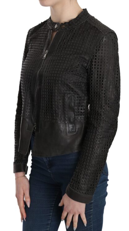 Dolce & Gabbana - Elegant Black Leather Biker Jacket