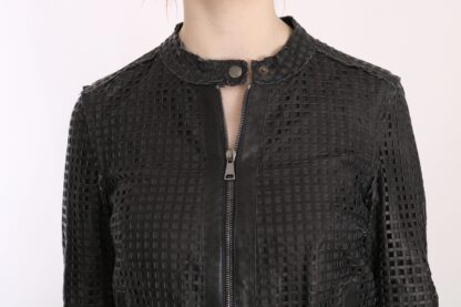 Dolce & Gabbana - Elegant Black Leather Biker Jacket