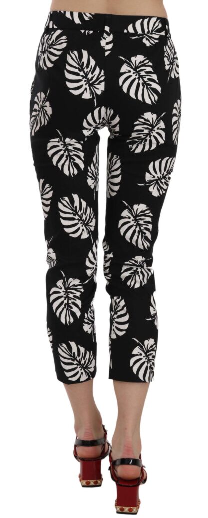 Dolce & Gabbana - Elegant Skinny Capri With Palm Print