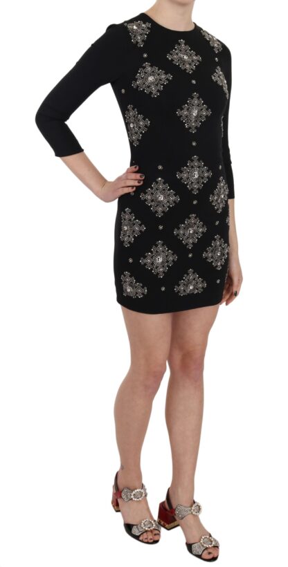 John Richmond - Chic Sequined Mini Sheath Dress