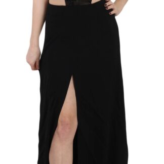 John Richmond - Enchanting Black Maxi Flare Dress