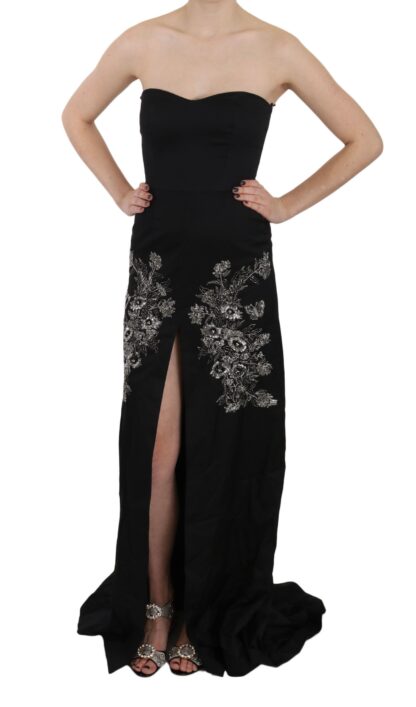 John Richmond - Enchanting Black Maxi Flare Dress