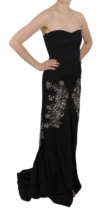 John Richmond - Enchanting Black Maxi Flare Dress