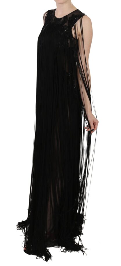 John Richmond - Sheer Sequined Maxi Elegance Dress