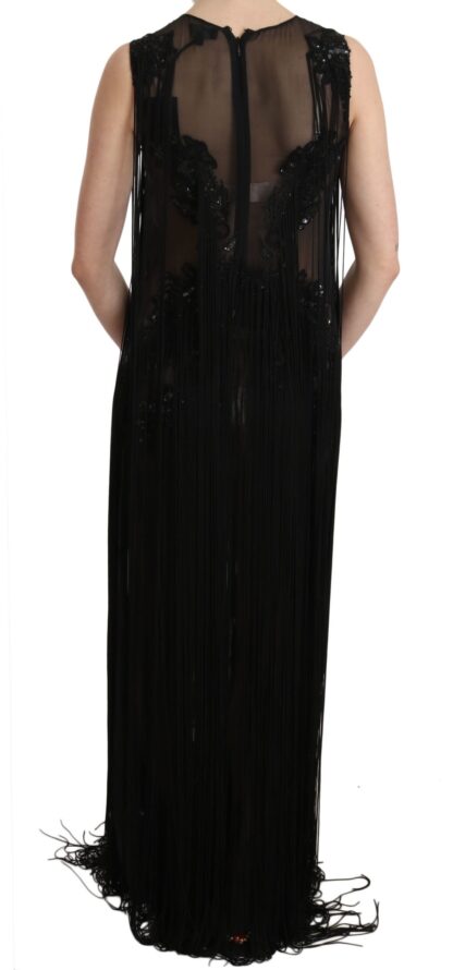 John Richmond - Sheer Sequined Maxi Elegance Dress