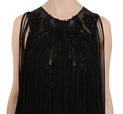 John Richmond - Sheer Sequined Maxi Elegance Dress