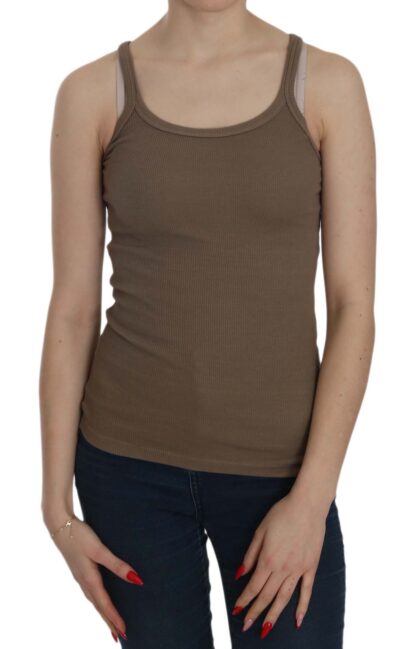 PINK MEMORIES - Chic Spaghetti Strap Cotton Top - Earthy Elegance