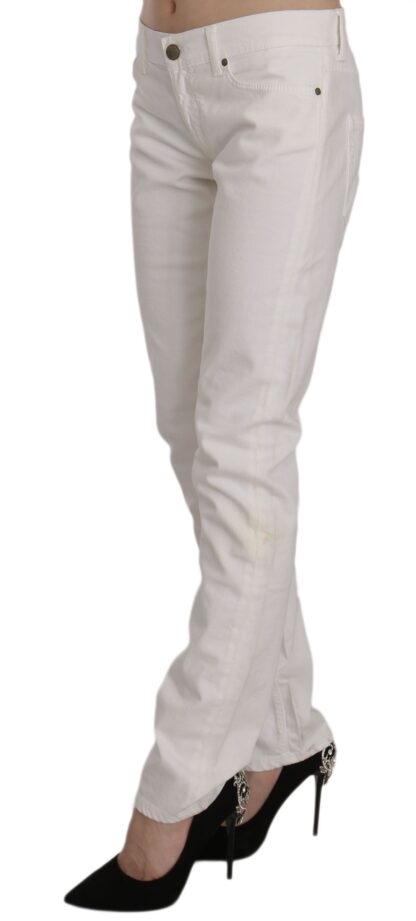 Dondup - Chic White Skinny Cotton Blend Pants