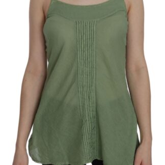 GF Ferre - Chic Gray Nylon Tank Top with Designer Flair