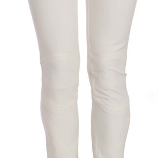 Costume National - Chic White Slim Fit Cotton Jeans