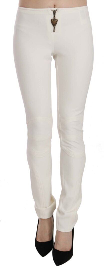 Just Cavalli - Elegant Mid Waist Skinny Dress Pants