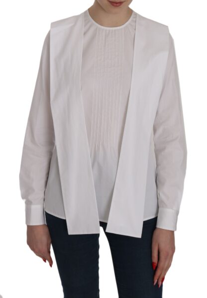 Dsquared² - Elegant White Cotton Crew Neck Top