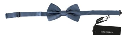 Dolce & Gabbana - Elegant Blue Silk Bow Tie